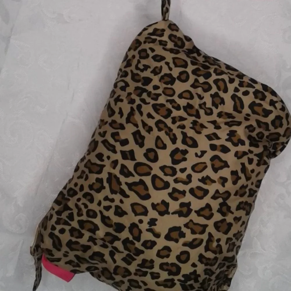 Children’s Place Rain Jacket Windbreaker Girl XL Animal Print Hooded Quarter Zip